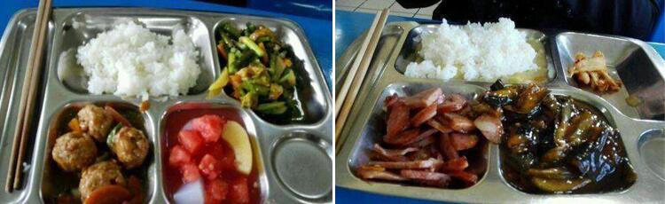 工廠(chǎng)食堂10元工作餐兩葷一素的飯菜是怎么樣的？